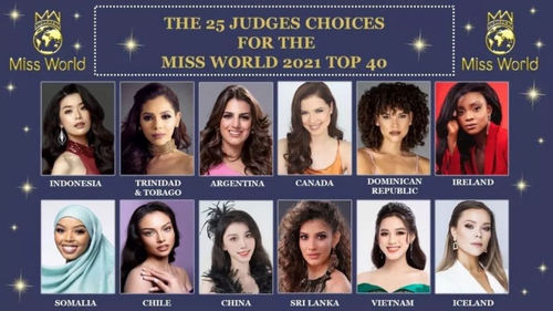 Hoa hậu Đỗ Thị Hà chính thức lọt top 40 Miss World 2021