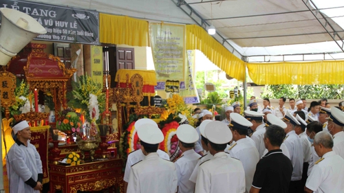 Vĩnh biệt Anh hùng Lực lượng vũ trang nhân dân, Đại tá Vũ Huy Lễ, người chỉ huy tàu HQ-505 bảo vệ Trường Sa