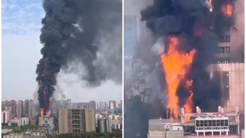 Vụ cháy tòa nhà chọc trời tại Trung Quốc: Đã được dập tắt hoàn toàn