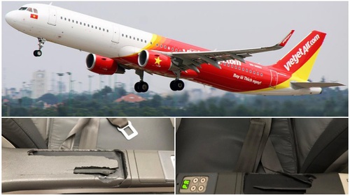 Ghế ngồi vỡ nát, thái độ nhân viên kém, khách hàng bức xúc với Vietjet