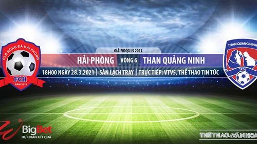 Soi kèo nhà cái Hải Phòng vs Quảng Ninh. VTV5. VTC3. Trực tiếp bóng đá Việt Nam hôm nay