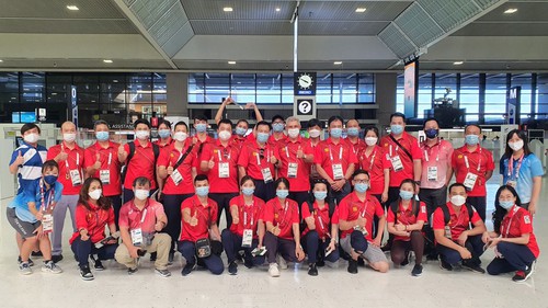 Đoàn Thể thao Việt Nam chia tay Olympic Tokyo về nước