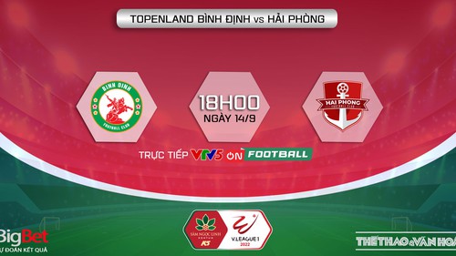 Soi kèo nhà cái Bình Định vs Hải Phòng. Nhận định, dự đoán bóng đá V-League 2022 (18h00, 14/9)