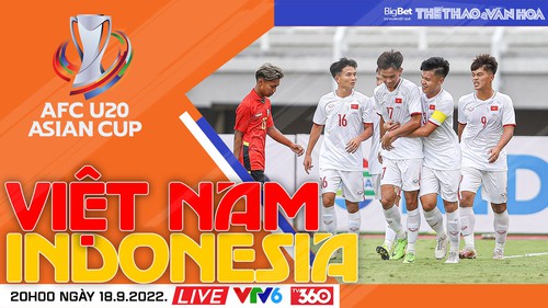 Soi kèo nhà cái U20 Việt Nam vs U20 Indonesia. Nhận định, dự đoán bóng đá vòng loại U20 châu Á (20h00, 18/9)