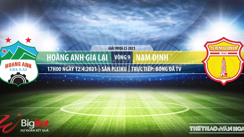 Soi kèo nhà cái HAGL vs Nam Định. BĐTV trực tiếp bóng đá Việt Nam hôm nay