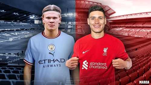 Ngoại hạng Anh: Haaland và Nunez hoàn thiện Man City và Liverpool