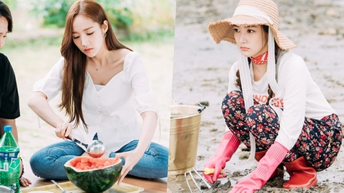 'Thư ký Kim' Park Min Young trông vẫn xinh xắn, đáng yêu cả khi ngồi bùn cát