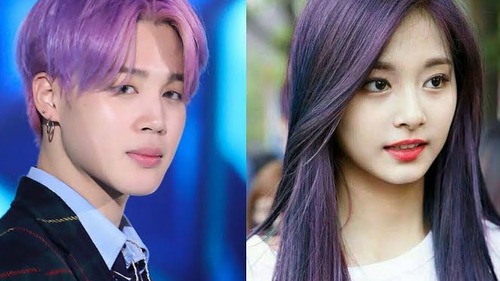 Fan ‘đứng hình’ khi ngắm các thần tượng K-pop với mái tóc tím: Jungkook, V BTS, Tzuyu Twice…