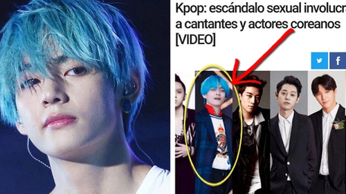 ARMY đòi kiện tờ báo Peru vì đăng nhầm ảnh V (BTS) trong bài viết về bê bối Seungri