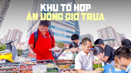 Khu tổ hợp ăn uống của dân công sở Lê Văn Lương: Hàng chục món tự chọn như buffet, dù cách 5 phút vẫn phải đi xe vì một lý do