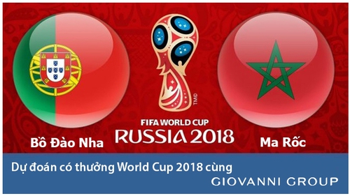 Dự đoán có thưởng World Cup 2018: Trận Bồ Đào Nha – Marocco