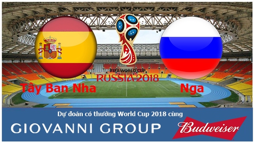 Dự đoán có thưởng World Cup 2018: Trận Tây Ban Nha – Nga (vòng 1/8)