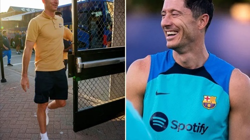 Lewandowski tập luyện cật lực trước trận đấu với Juventus