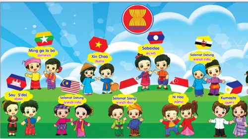 Thiếu nhi ASEAN khám phá phố đi bộ ngày 1/6