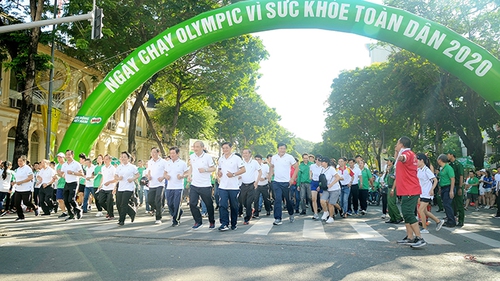 TP.HCM rộn ràng với Ngày chạy Olympic Vì sức khoẻ toàn dân