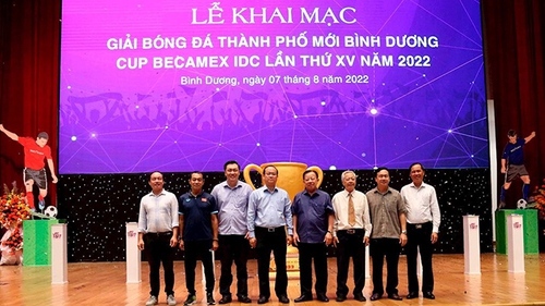 2500 cầu thủ dự Giải bóng đá Thành phố Mới Bình Dương 2022