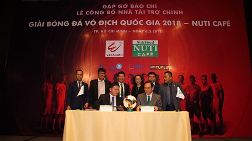 V-League 2018 công bố nhà tài trợ Nuticafe