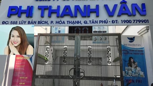 Hai lô mỹ phẩm của công ty Phi Thanh Vân bị đình chỉ lưu hành và thu hồi