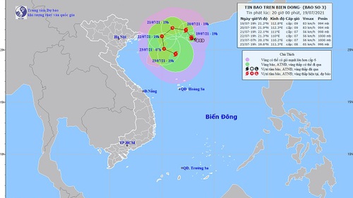 Bão số 3 khả năng dịch chuyển ngược ra ngoài nên ít ảnh hưởng trực tiếp đến nước ta