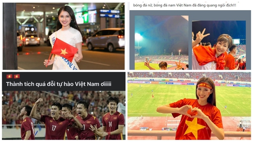 Sao Việt chúc mừng đội tuyển Việt Nam giành HCV SEA Games 31