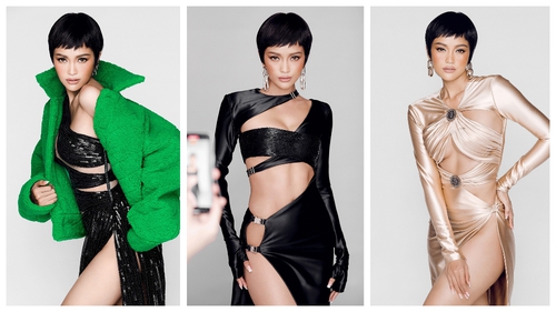 Hoa hậu Ngọc Châu 'nổi loạn' với loạt đầm cắt xẻ của Chung Thanh Phong