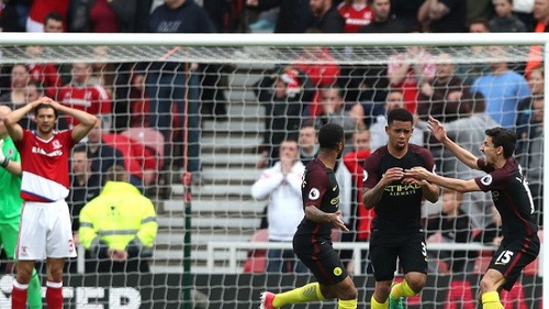 Middlesbrough 2-2 Man City: Gabriel Jesus sắm vai Chúa cứu thế. Man City thoát thua trên sân khách