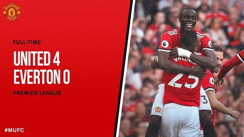 M.U 4-0 Everton: Bằng điểm và hiệu số, Man United chia ngôi đầu bảng với Man City