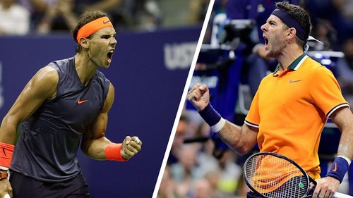 Trực tiếp Bán kết giải Mỹ mở rộng Rafael Nadal vs Del Potro (03h00,08/9)