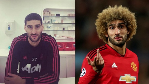 Marouane Fellaini bị đồng đội chế nhạo, cộng đồng mạng chế ảnh vì 'xuống tóc'