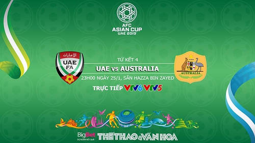 Soi kèo UAE vs Úc (23h00 ngày 25/01). VTV6, VTV5 trực tiếp. Kèo bóng đá Asian Cup 2019