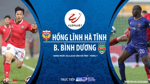 Soi kèo bóng đá Hà Tĩnh vs Bình Dương. Trực tiếp bóng đá Việt Nam. V-League 2020