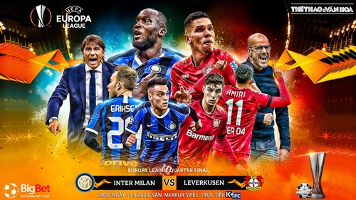 Soi kèo bóng đá Inter Milan vs Leverkusen. Vòng tứ kết Europa League. Trực tiếp K+PC