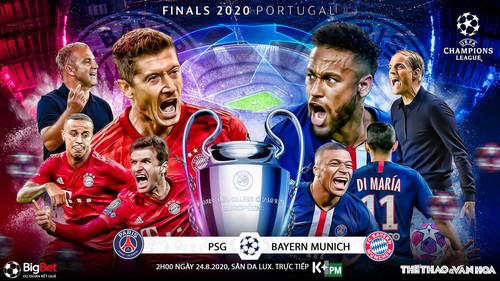 Soi kèo nhà cái PSG vs Bayern Munich. Chung kết Cúp C1 châu Âu. Trực tiếp K+PM