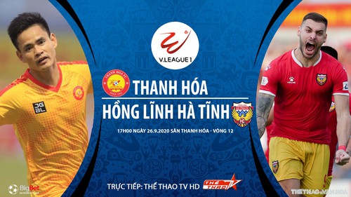 Soi kèo bóng đá Thanh Hóa vs Hà Tĩnh. Trực tiếp bóng đá V-League 2020