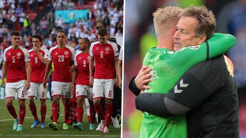 HLV Đan Mạch khóc nức nở trong phòng họp báo vì Eriksen