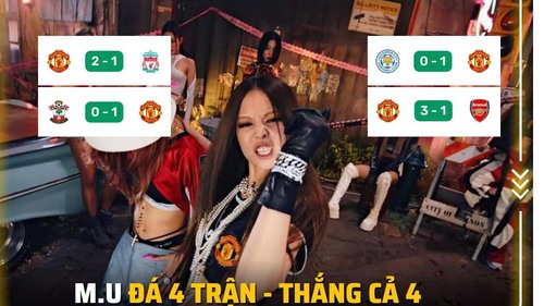 Rộ ảnh chế MU thắng Arsenal: Jennie là thần chiến thắng của 'Quỷ đỏ', Arteta gặp ác mộng