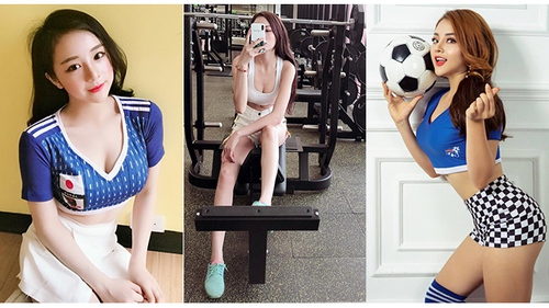 Cận cảnh nhan sắc và link facebook 32 hotgirl của 'Nóng cùng World Cup 2018'