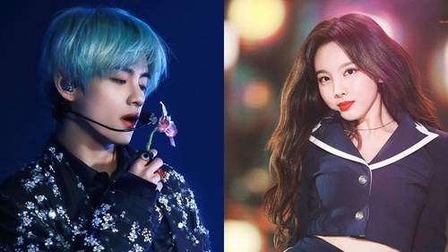 Màn tương tác rụng tim của V BTS và Nayeon Twice trên sân khấu