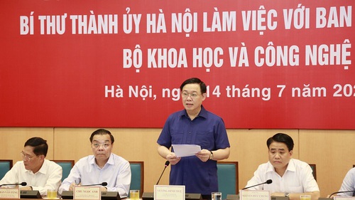 Hà Nội phấn đấu là trung tâm khoa học công nghệ hàng đầu của khu vực Đông Nam Á trong một số lĩnh vực