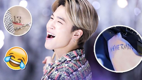 BTS 'dìm' Jimin với hình xăm con số 13