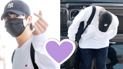 Jungkook BTS ‘đốn tim’ fan với visual và lễ phép tại sân bay trên đường tới Nhà Trắng