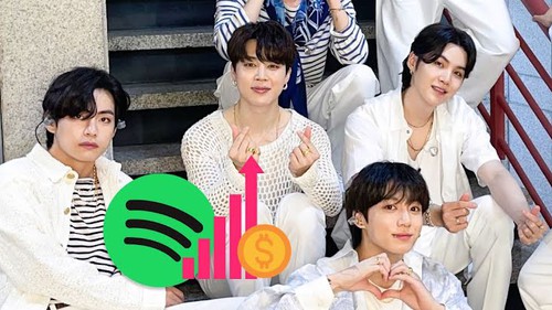 BTS kiếm được bao nhiêu tiền từ Spotify năm 2022 cho đến nay?