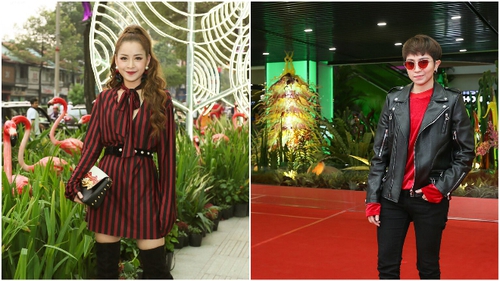 Chi Pu, Gil Lê diện đồ ton-sur-ton, rạng rỡ đi sự kiện