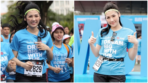 Á hậu Tú Anh chinh phục quãng đua marathon 5km chỉ với 36 phút