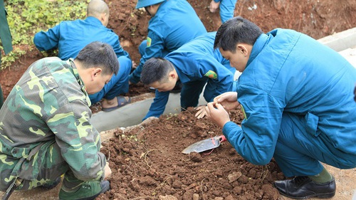 Phát hiện hài cốt và vũ khí vật liệu nổ tại Di tích Đồi A1, Điện Biên