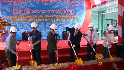 Khởi công phục dựng Nhà làm việc Bộ ngoại giao của Di tích Trụ sở Chính phủ Cách mạng lâm thời Cộng hòa miền Nam Việt Nam