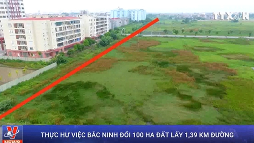 VIDEO: Thực hư chuyện đổi 100 ha đất lấy 1.39 km đường ở Bắc Ninh