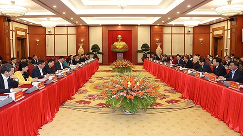Bộ Chính trị họp cho ý kiến về Đề án tổng kết Nghị quyết về phát triển Thủ đô Hà Nội giai đoạn 2011-2020