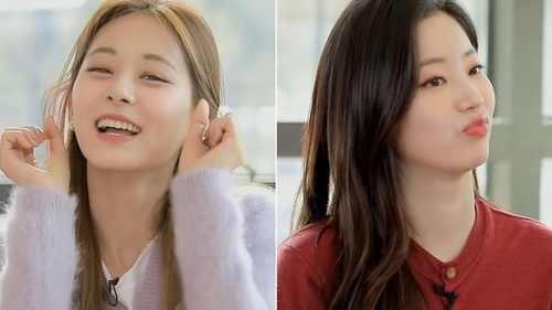 Phản ứng siêu hài của Twice khi Tzuyu và Dahyun làm 'aegyo'