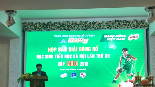 135 đội bóng tham dự Giải Bóng rổ Học sinh Tiểu học Hà Nội